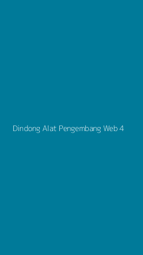 Tampilan Antarmuka Aplikasi Dindong Alat Pengembang Web - 4