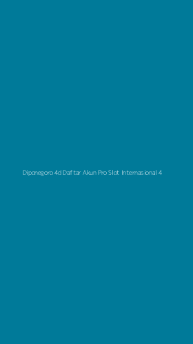 Tampilan Antarmuka Aplikasi Diponegoro 4d Daftar Akun Pro Slot Internasional - 4