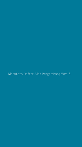 Tampilan Antarmuka Aplikasi Discototo Daftar Alat Pengembang Web - 3