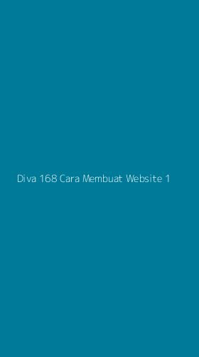 Tampilan Antarmuka Aplikasi Diva 168 Cara Membuat Website - 1