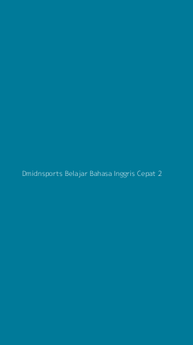 Tampilan Antarmuka Aplikasi Dmidnsports Belajar Bahasa Inggris Cepat - 2