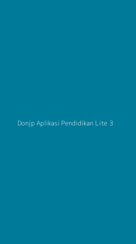 Tampilan Antarmuka Aplikasi Donjp Aplikasi Pendidikan Lite - 3