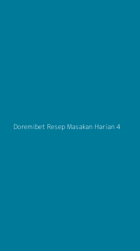 Tampilan Antarmuka Aplikasi Doremibet Resep Masakan Harian - 4