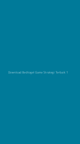 Tampilan Antarmuka Aplikasi Download Bedtogel Game Strategi Terbaik - 1