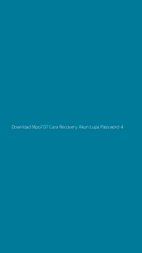 Tampilan Antarmuka Aplikasi Download Mpo707 Cara Recovery Akun Lupa Password - 4