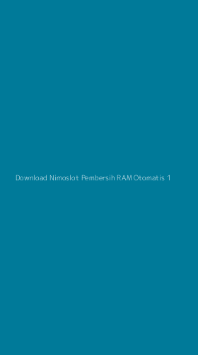 Tampilan Antarmuka Aplikasi Download Nimoslot Pembersih Ram Otomatis - 1