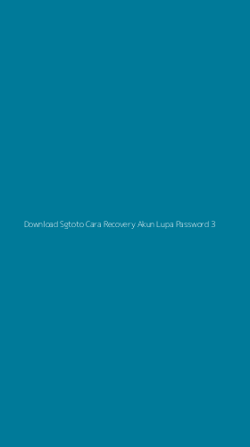 Tampilan Antarmuka Aplikasi Download Sgtoto Cara Recovery Akun Lupa Password - 3