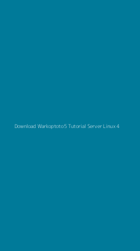 Tampilan Antarmuka Aplikasi Download Warkoptoto5 Tutorial Server Linux - 4