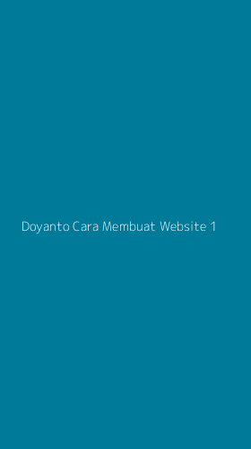 Tampilan Antarmuka Aplikasi Doyanto Cara Membuat Website - 1