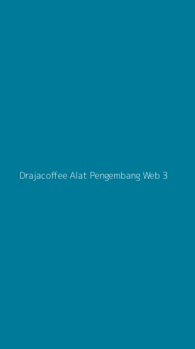 Tampilan Antarmuka Aplikasi Drajacoffee Alat Pengembang Web - 3