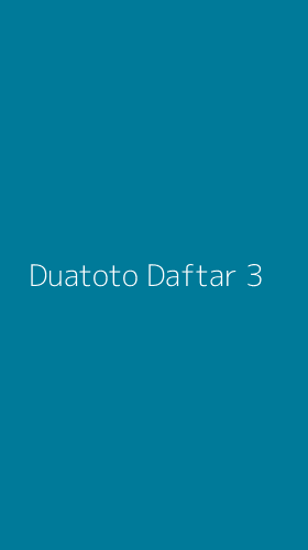 Tampilan Antarmuka Aplikasi Duatoto Daftar - 3