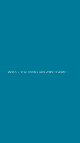 Tampilan Antarmuka Aplikasi Duren777 Portal Informasi Game Online Terupdate - 1