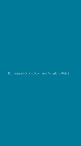 Tampilan Antarmuka Aplikasi Duriantogel Online Download Template Web - 2
