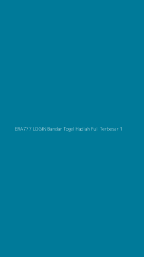 Tampilan Antarmuka Aplikasi Era777 Login Bandar Togel Hadiah Full Terbesar - 1