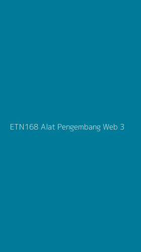 Tampilan Antarmuka Aplikasi Etn168 Alat Pengembang Web - 3