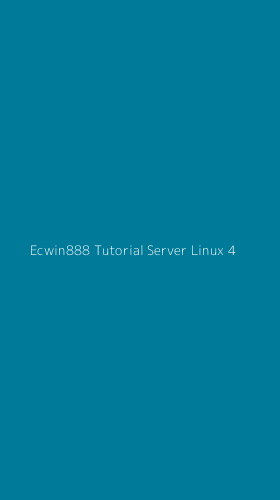 Tampilan Antarmuka Aplikasi Ecwin888 Tutorial Server Linux - 4