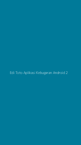 Tampilan Antarmuka Aplikasi Edi Toto Aplikasi Kebugaran Android - 2