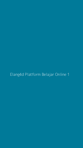 Tampilan Antarmuka Aplikasi Elang4d Platform Belajar Online - 1