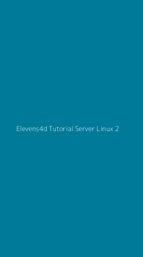 Tampilan Antarmuka Aplikasi Elevens4d Tutorial Server Linux - 2