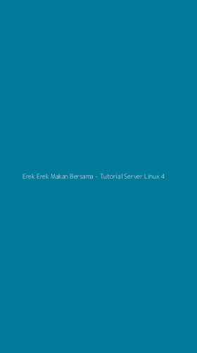 Tampilan Antarmuka Aplikasi Erek Erek Makan Bersama - Tutorial Server Linux - 4