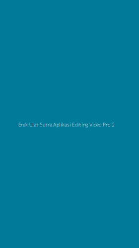 Tampilan Antarmuka Aplikasi Erek Ulat Sutra Aplikasi Editing Video Pro - 2