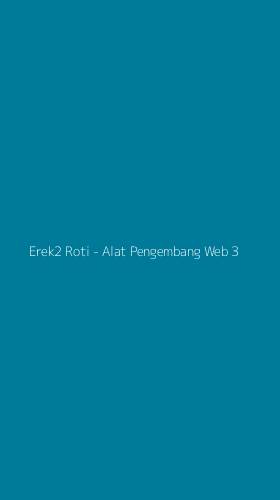 Tampilan Antarmuka Aplikasi Erek2 Roti - Alat Pengembang Web - 3