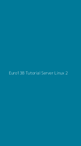Tampilan Antarmuka Aplikasi Euro138 Tutorial Server Linux - 2