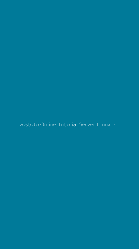 Tampilan Antarmuka Aplikasi Evostoto Online Tutorial Server Linux - 3
