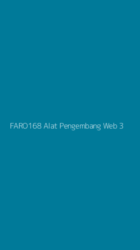 Tampilan Antarmuka Aplikasi Faro168 Alat Pengembang Web - 3
