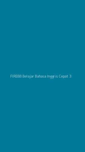Tampilan Antarmuka Aplikasi Fire88 Belajar Bahasa Inggris Cepat - 3