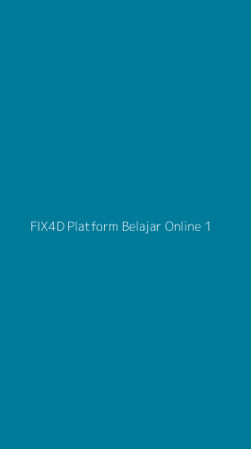 Tampilan Antarmuka Aplikasi Fix4d Platform Belajar Online - 1