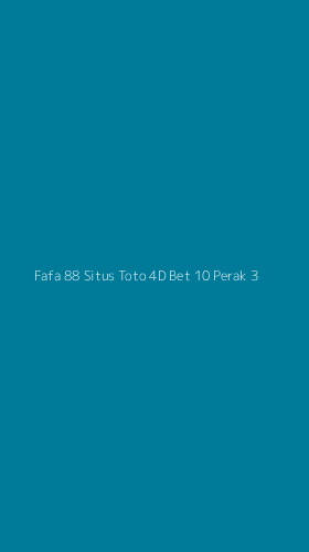 Tampilan Antarmuka Aplikasi Fafa 88 Situs Toto 4d Bet 10 Perak - 3