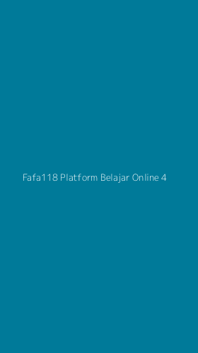Tampilan Antarmuka Aplikasi Fafa118 Platform Belajar Online - 4