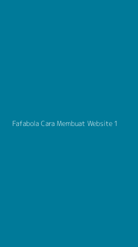 Tampilan Antarmuka Aplikasi Fafabola Cara Membuat Website - 1