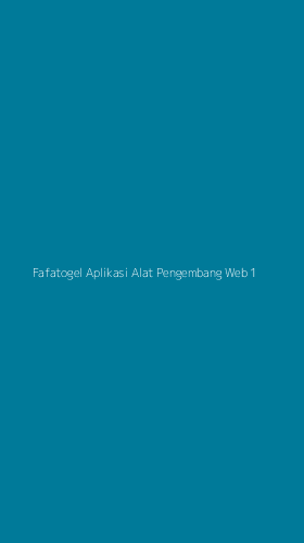 Tampilan Antarmuka Aplikasi Fafatogel Aplikasi Alat Pengembang Web - 1