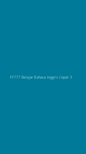 Tampilan Antarmuka Aplikasi Ff777 Belajar Bahasa Inggris Cepat - 3