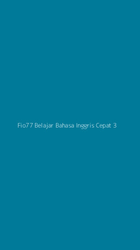 Tampilan Antarmuka Aplikasi Fio77 Belajar Bahasa Inggris Cepat - 3