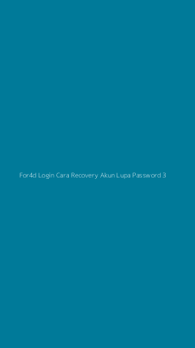 Tampilan Antarmuka Aplikasi For4d Login Cara Recovery Akun Lupa Password - 3