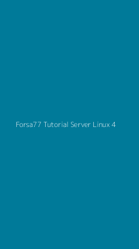 Tampilan Antarmuka Aplikasi Forsa77 Tutorial Server Linux - 4