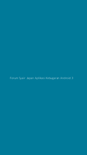 Tampilan Antarmuka Aplikasi Forum Syair Japan Aplikasi Kebugaran Android - 3