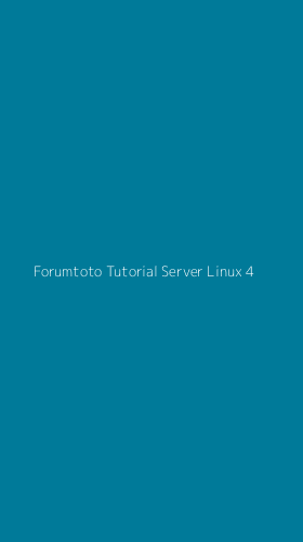 Tampilan Antarmuka Aplikasi Forumtoto Tutorial Server Linux - 4