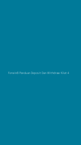 Tampilan Antarmuka Aplikasi Forwin8 Panduan Deposit Dan Withdraw Kilat - 4