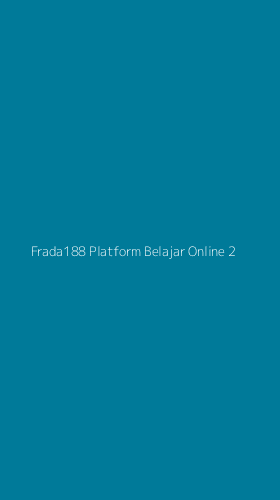 Tampilan Antarmuka Aplikasi Frada188 Platform Belajar Online - 2