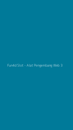 Tampilan Antarmuka Aplikasi Fun4d Slot - Alat Pengembang Web - 3