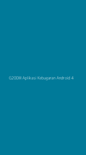 Tampilan Antarmuka Aplikasi G200m Aplikasi Kebugaran Android - 4
