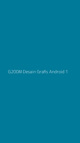 Tampilan Antarmuka Aplikasi G200m Desain Grafis Android - 1