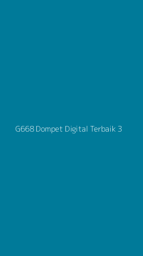 Tampilan Antarmuka Aplikasi G668 Dompet Digital Terbaik - 3