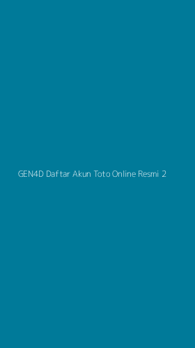 Tampilan Antarmuka Aplikasi Gen4d Daftar Akun Toto Online Resmi - 2