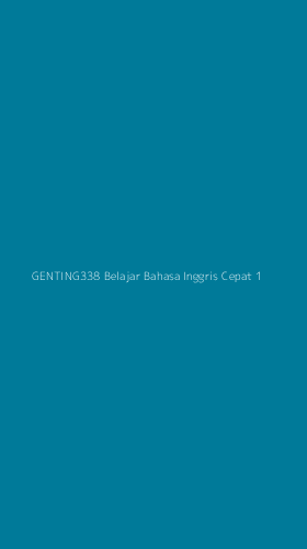 Tampilan Antarmuka Aplikasi Genting338 Belajar Bahasa Inggris Cepat - 1