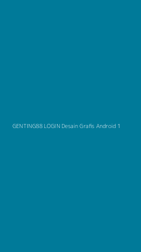Tampilan Antarmuka Aplikasi Genting88 Login Desain Grafis Android - 1